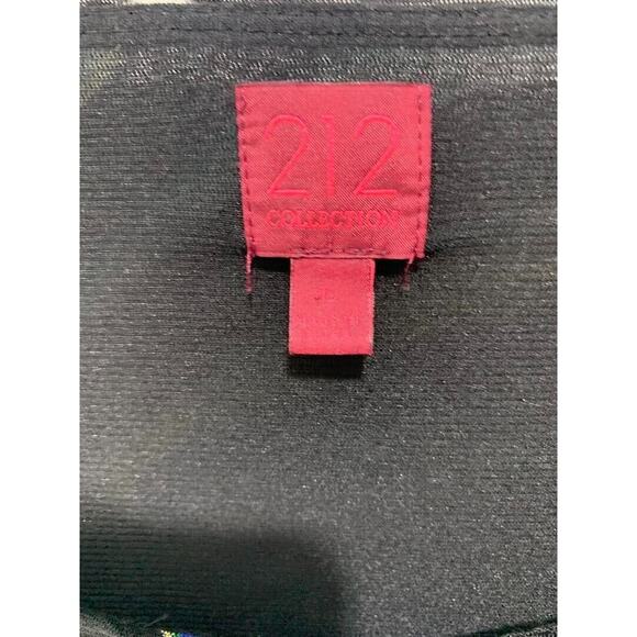 212 Collection Sleeveless Zebra Print Top With Pleats In Blue & Yellow - Size L - Picture 3 of 3